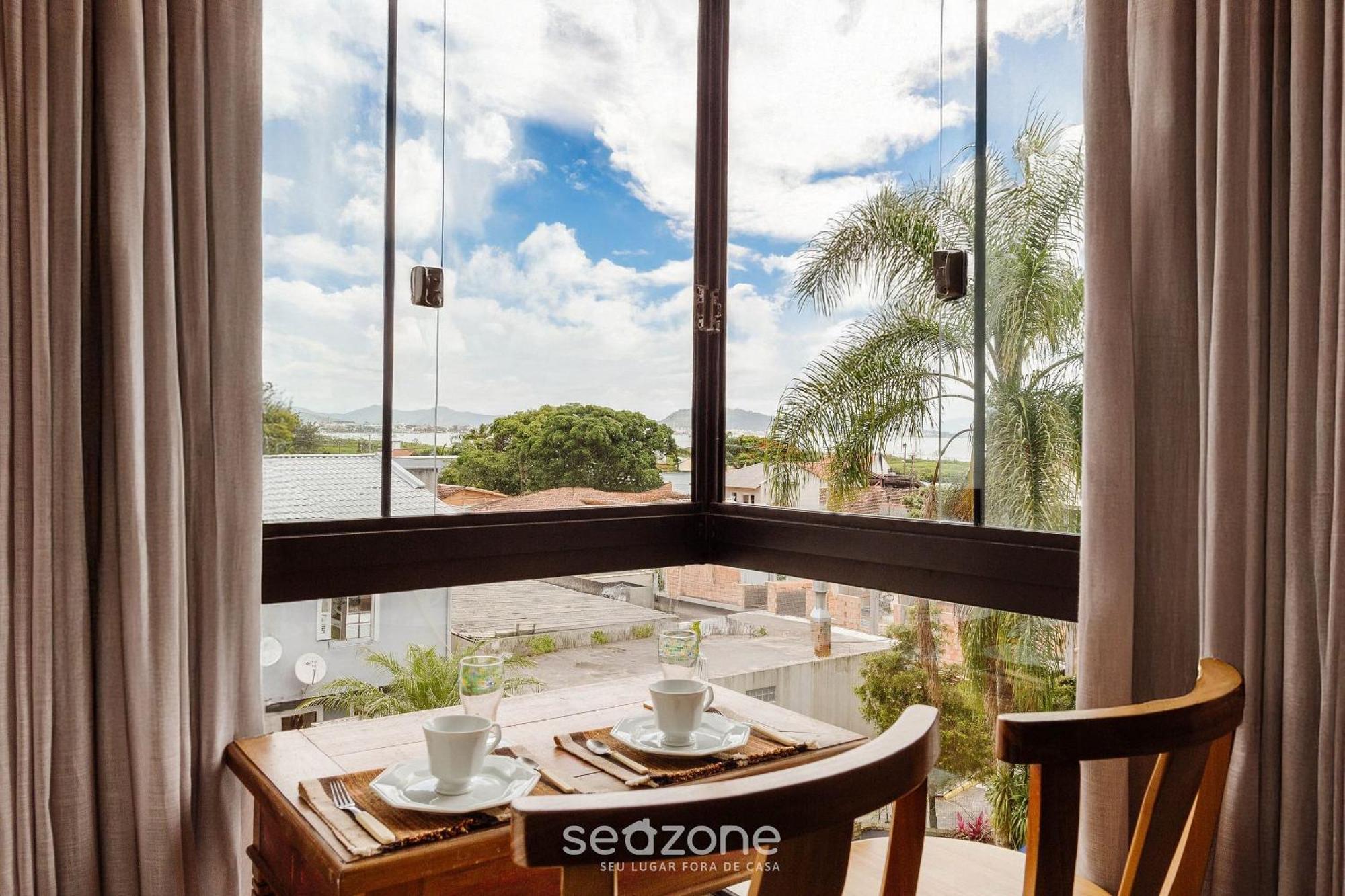 Apto Com Varanda E Vista Mar Em Floripa | Gvm133 Florianopolis Bagian luar foto